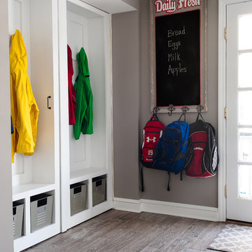 Mudroom/laundry room/office/closet- A place for everything!