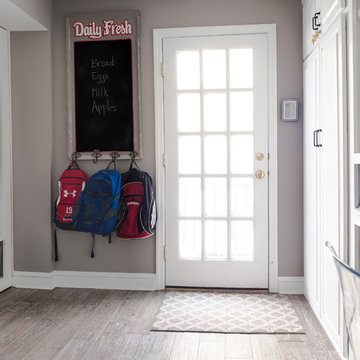 Mudroom/laundry room/office/closet- A place for everything!