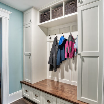 Mudroom Storage and Coat Hooks