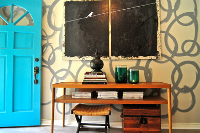 Inspiration for an eclectic entryway remodel in Dallas