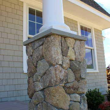Nantucket Colonial Field Stone Pillar
