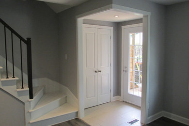 Example of a trendy entryway design in Ottawa