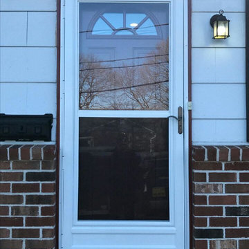 New Fiberglass Entry Door and Storm Door