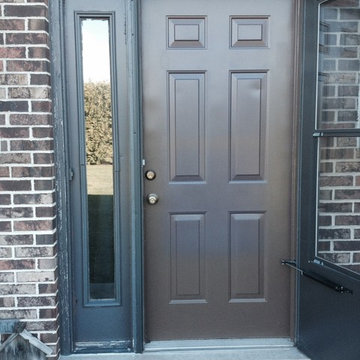New Fiberglass Entry Door with a Cherry Stain Finish King of Prussia PA