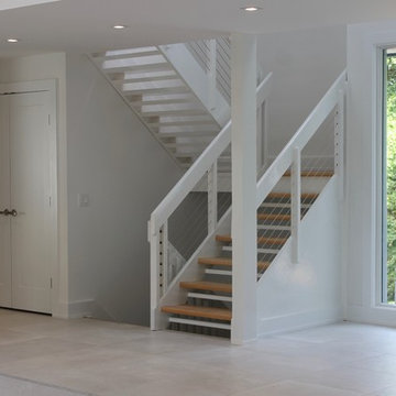 New Modern Entry Door & Stairs