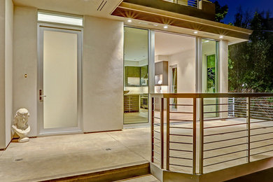 Photo of a large contemporary front door in San Francisco.