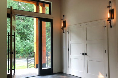 Entryway - craftsman entryway idea in Seattle
