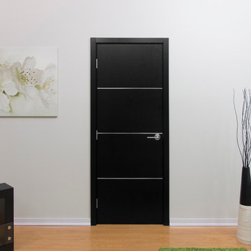 Nova Modern Interior doors by Brooklyn doors inc HG008 Black Ash
