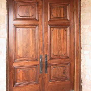 Old World Walnut Entry Doors