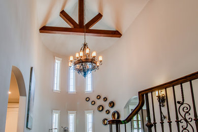 Inspiration for a transitional entryway remodel in Charlotte