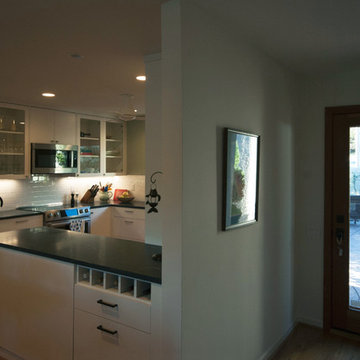open kitchen at entry