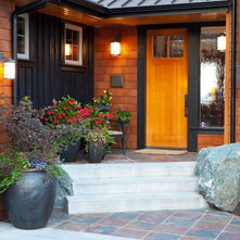 Rustic Entry by Dan Nelson, Designs Northwest Architects