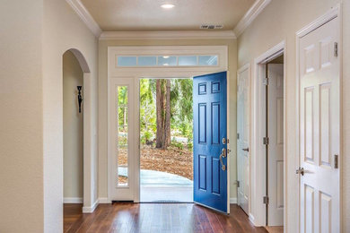 Inspiration for a craftsman entryway remodel in Sacramento