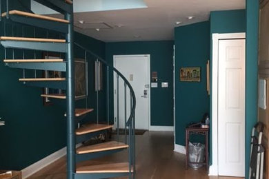 Inspiration for a mid-sized contemporary staircase remodel in Other