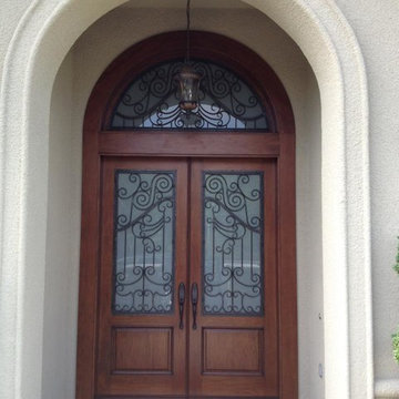 Pair of doors with Wrought Iron