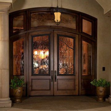 Pair of Entry Doors with sidelights and transom