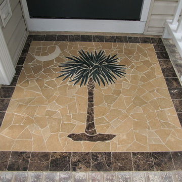 Palmetto with Cresent Moon Front Entrance