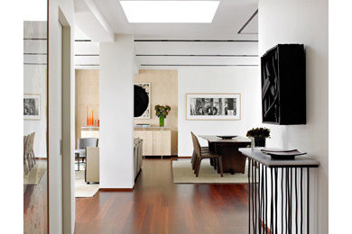 Inspiration for a contemporary entryway remodel in New York