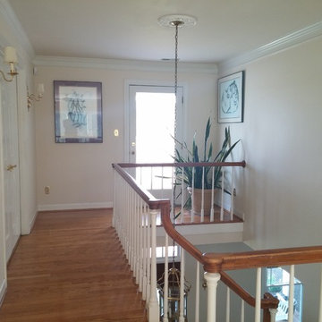 Private entrance to upstairs balcony at 307 Bacon RD Rougemount NC Exquisite Hor