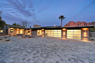Example of a large trendy entryway design in Phoenix