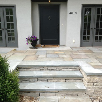 Raised Terrace Bluestone Patio in Edina