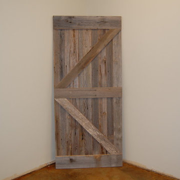 Reclaimed Gray Barn Board Sliding Door