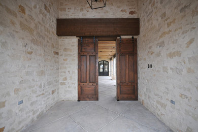Mountain style entryway photo in Austin