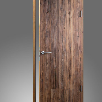 Reclaimed wood doors