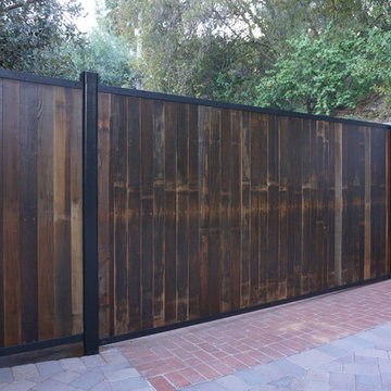 Reclaimed Wood Driveway Gate