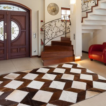 RECTANGLE Cowhide Patchwork Area Rugs
