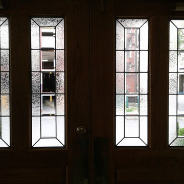 Restored Glass in Entry Doors