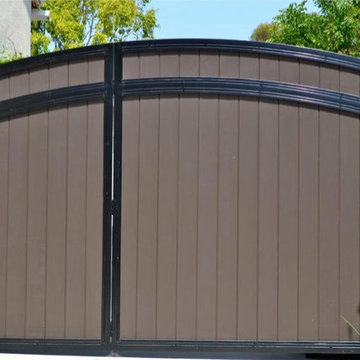 Rounded Top Gate - Buil in Pedestrian Gate