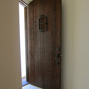 Rustic Entry Door for a Small Spanish Cottage in Montecito CA