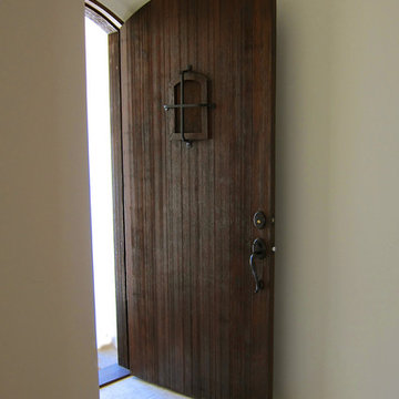 Rustic Entry Door for a Small Spanish Cottage in Montecito CA