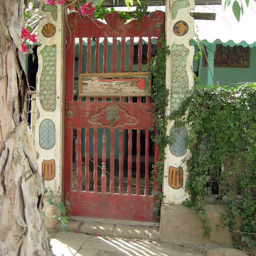 Rustic Red Garden Gate