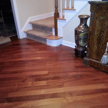 Sapele African Hardwood Flooring Installation Colts Neck, Monmouth County, NJ