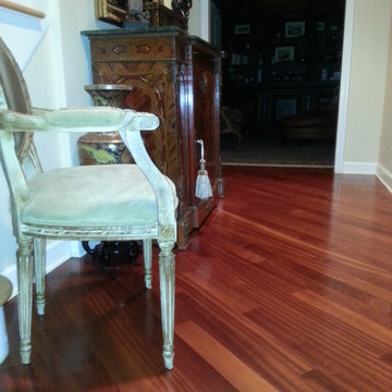 Sapele African Hardwood Flooring Installation Colts Neck, Monmouth County, NJ
