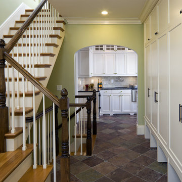 Shingle Style Mudroom and Butlers Pantry