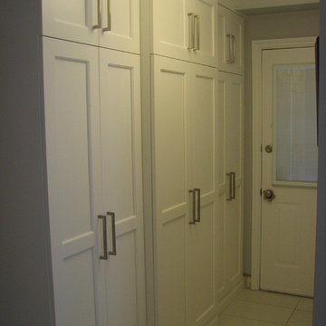 Side Entrance  - custom built in storage cabinetry