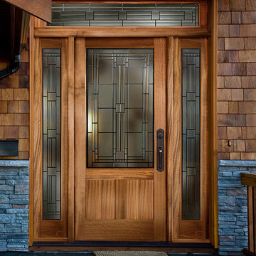 Simpson Entry Doors - Beautify crafted all wood design with decorative glass