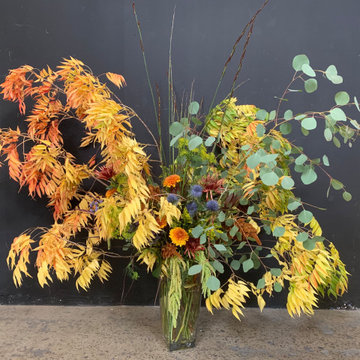 Slow Flowers November 2019 - design inspiration with heirloom chrysanthemums
