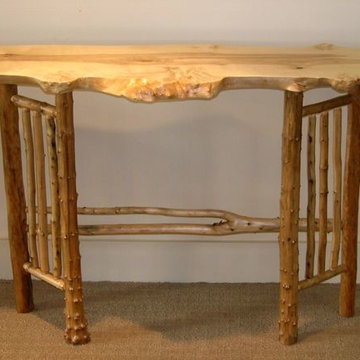 Small Burled Birch Table