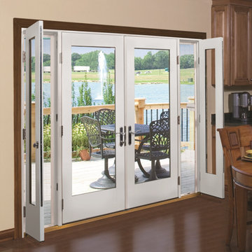 Smooth-Star doors with vented sidelites