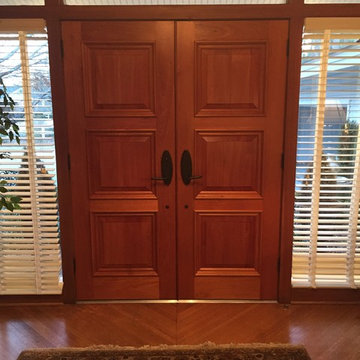 Solid Mahogany French Entry Doors