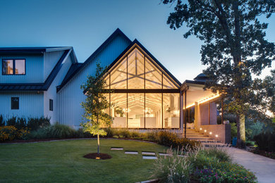 Inspiration for a contemporary entryway remodel in Little Rock