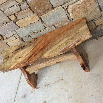 Spalted Elm Live Edge Bench
