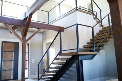 Staircase and railings for the barn at walnut hill