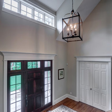 Stately Stone and Clapboard Home