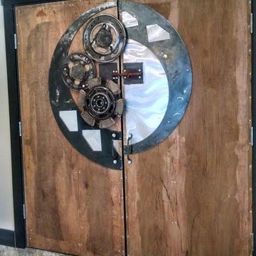 Steampunk French doors