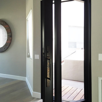 Steel Entry Pivot Door - Worley Residence